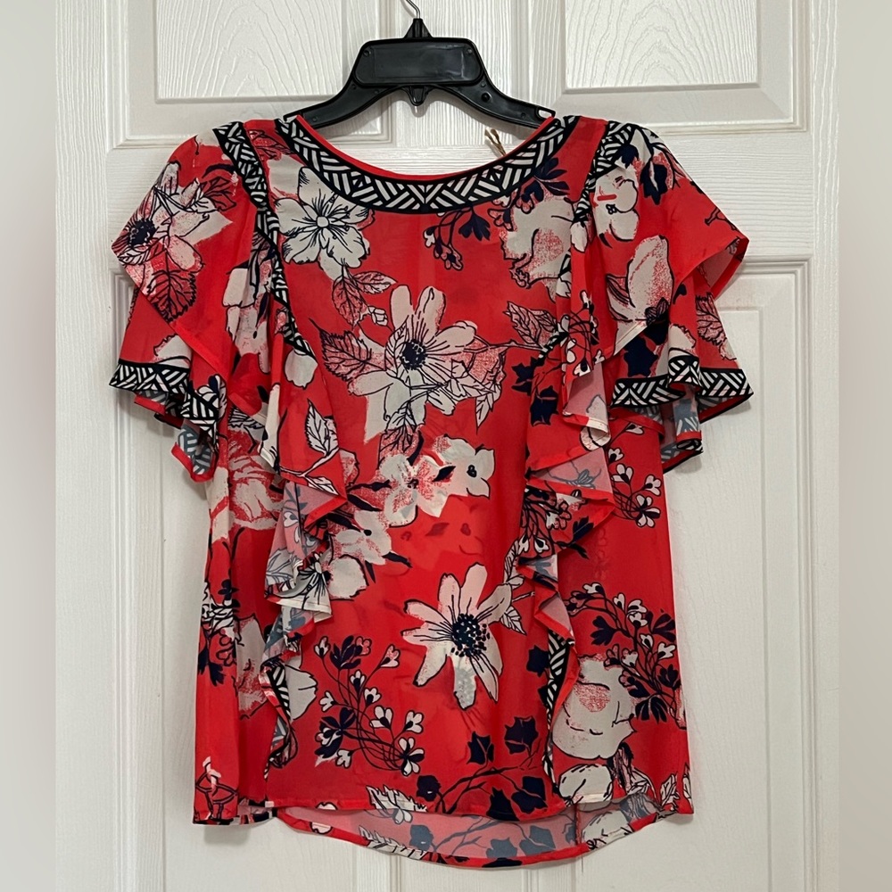 Flying Tomato Floral Blouse Size S GUC